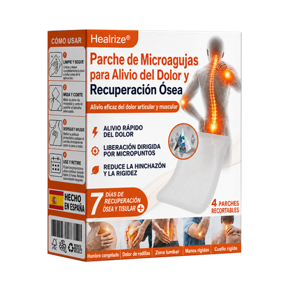💌👨‍⚕️✅Tienda oficial ES: Parche de microagujas Healrize® para el alivio del dolor y la curación ósea (🧑‍⚕️Reduce la hinchazón, el dolor, la rigidez, el enrojecimiento, el calor, las molestias y la fatiga articular)💖📌3