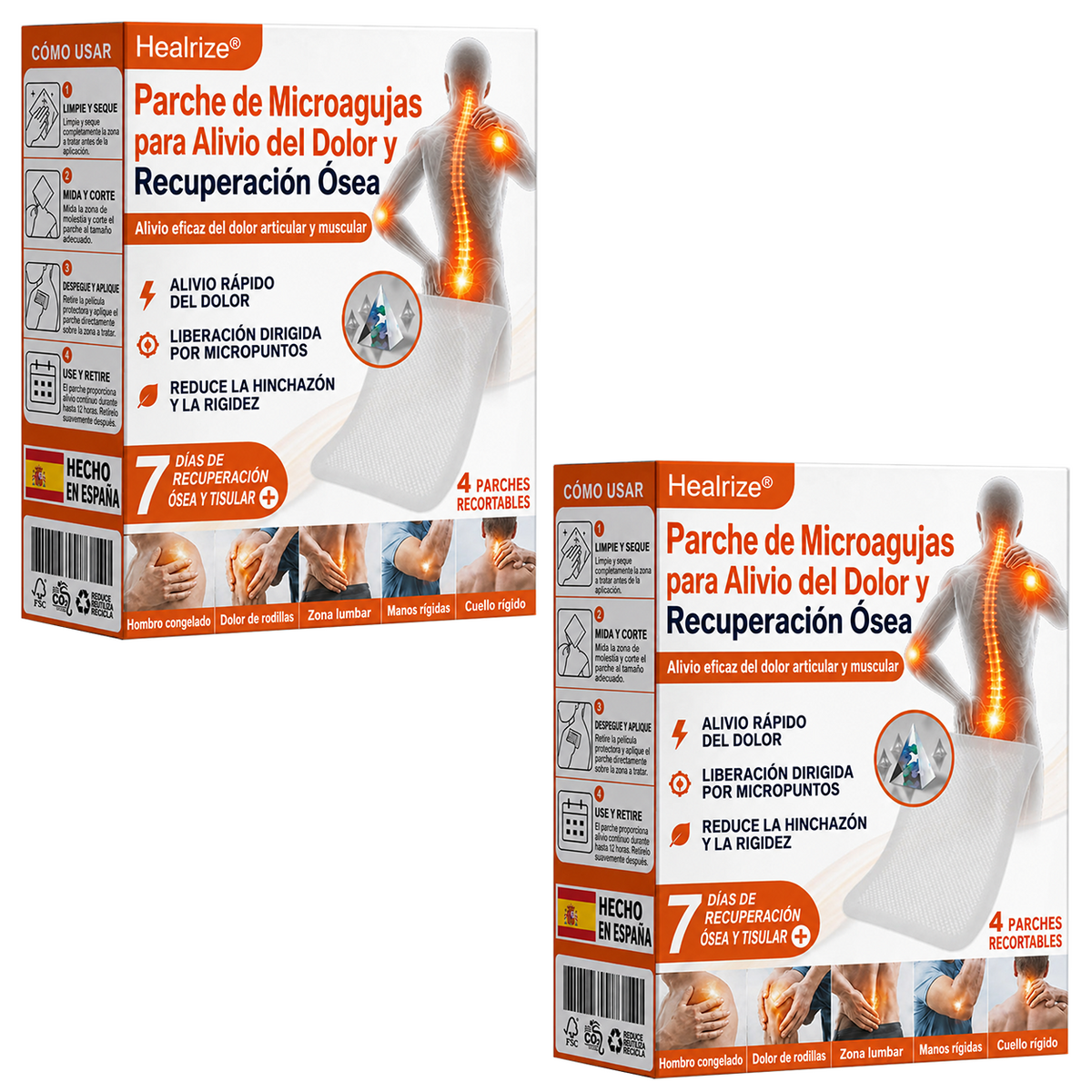 💌👨‍⚕️✅Tienda oficial ES: Parche de microagujas Healrize® para el alivio del dolor y la curación ósea (🧑‍⚕️Reduce la hinchazón, el dolor, la rigidez, el enrojecimiento, el calor, las molestias y la fatiga articular)💖📌3