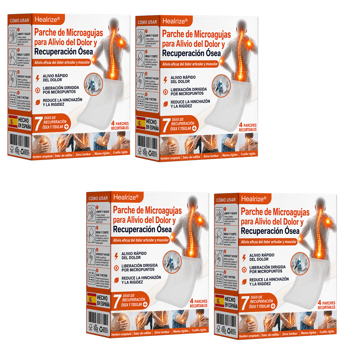 💌👨‍⚕️✅Tienda oficial ES: Parche de microagujas Healrize® para el alivio del dolor y la curación ósea (🧑‍⚕️Reduce la hinchazón, el dolor, la rigidez, el enrojecimiento, el calor, las molestias y la fatiga articular)💖📌3