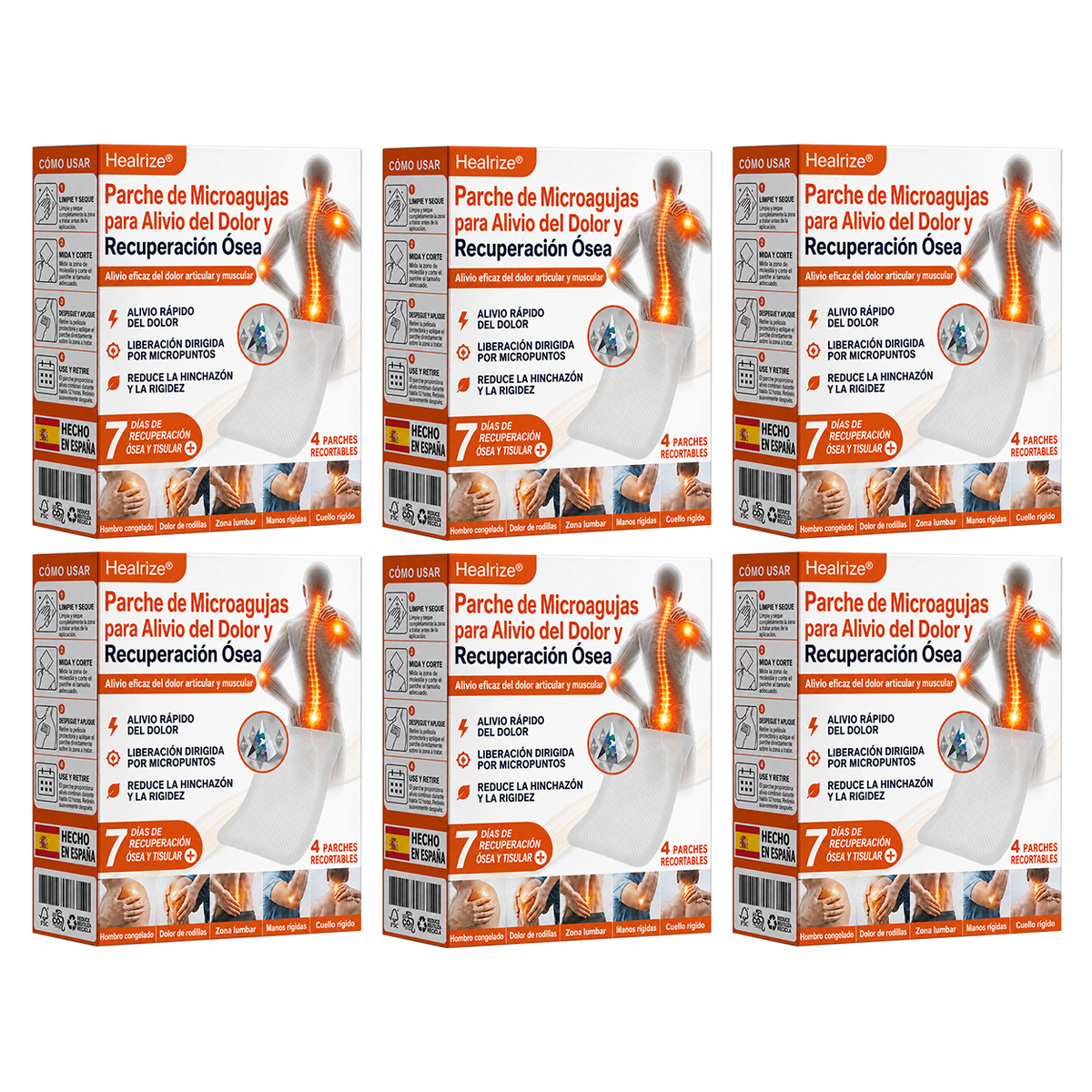 💌👨‍⚕️✅Tienda oficial ES: Parche de microagujas Healrize® para el alivio del dolor y la curación ósea (🧑‍⚕️Reduce la hinchazón, el dolor, la rigidez, el enrojecimiento, el calor, las molestias y la fatiga articular)💖📌3