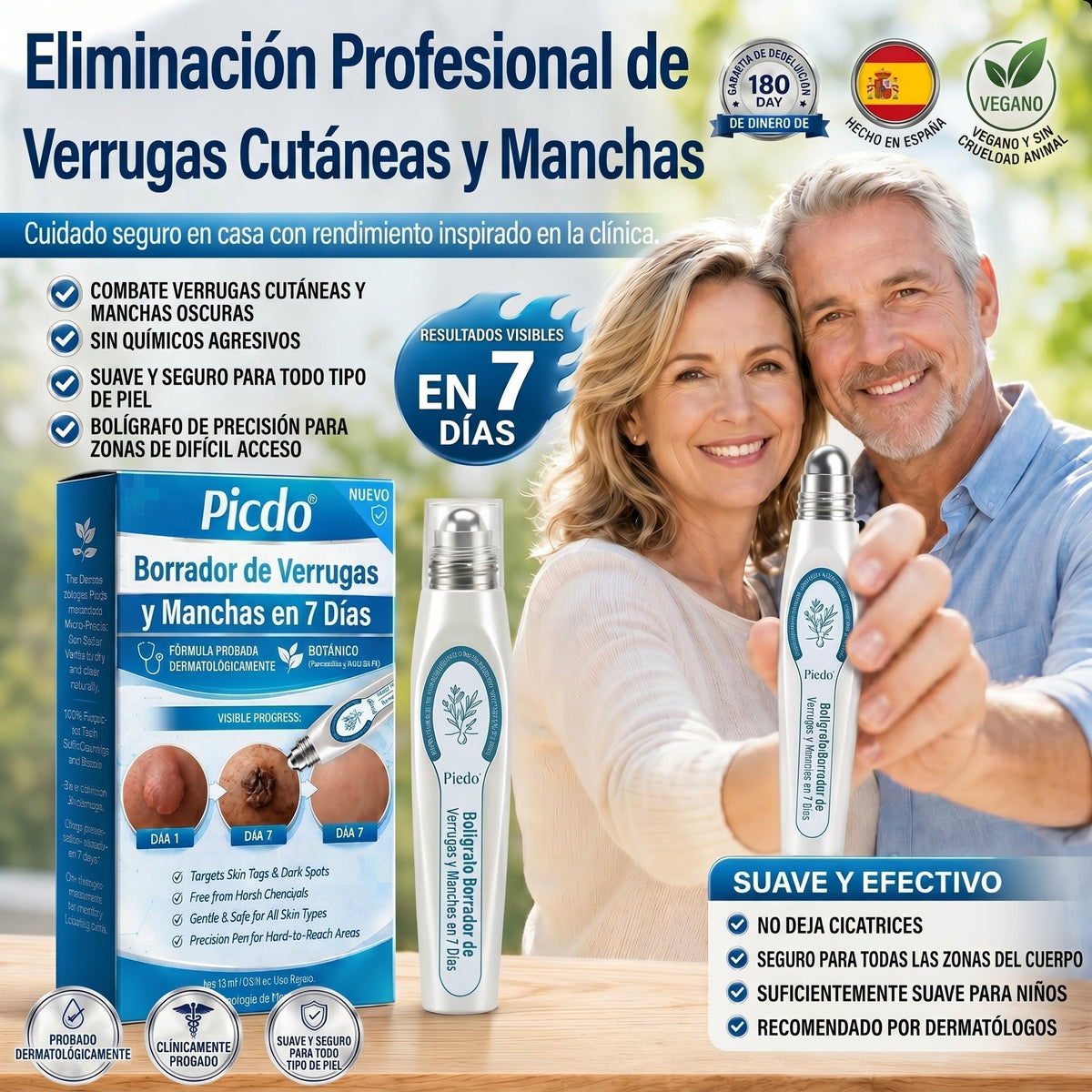 🔥🎁 ¡ÚLTIMAS 5 UNIDADES! Aprovecha un 30% DE DESCUENTO adicional en 𝐏𝐢𝐜𝐝𝐨® Borrador de Verrugas y Manchas — ¡Hasta que dure el stock!